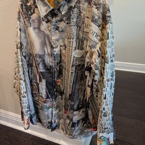 Robert Graham New York Multicolor Graphic Dress Shirt